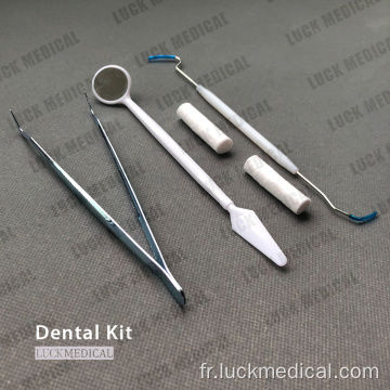 Kit d&#39;examen des instruments dentaires jetable